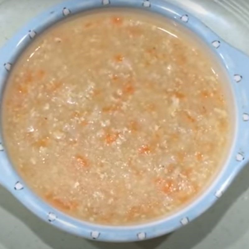Bước 4 Thành phẩm Cháo gà hạt sen cà rốt ăn dặm