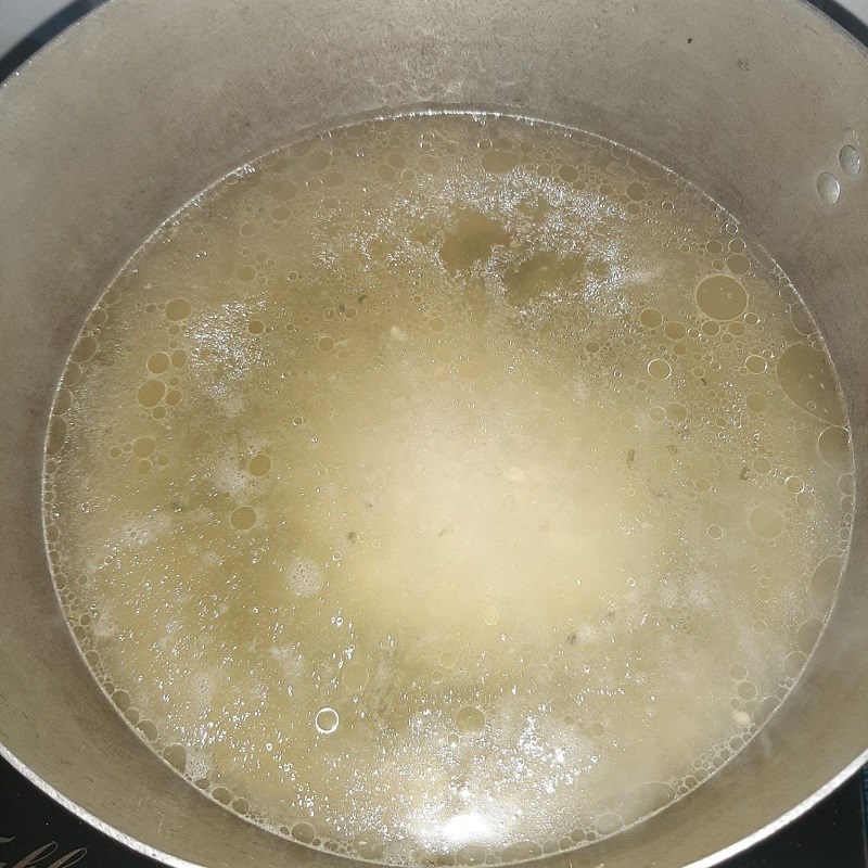 Bước 4 Nấu cháo Cháo vịt đậu xanh