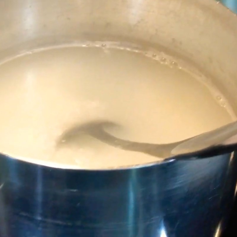 Bước 2 Nấu cháo Cháo cồi sò điệp rau củ