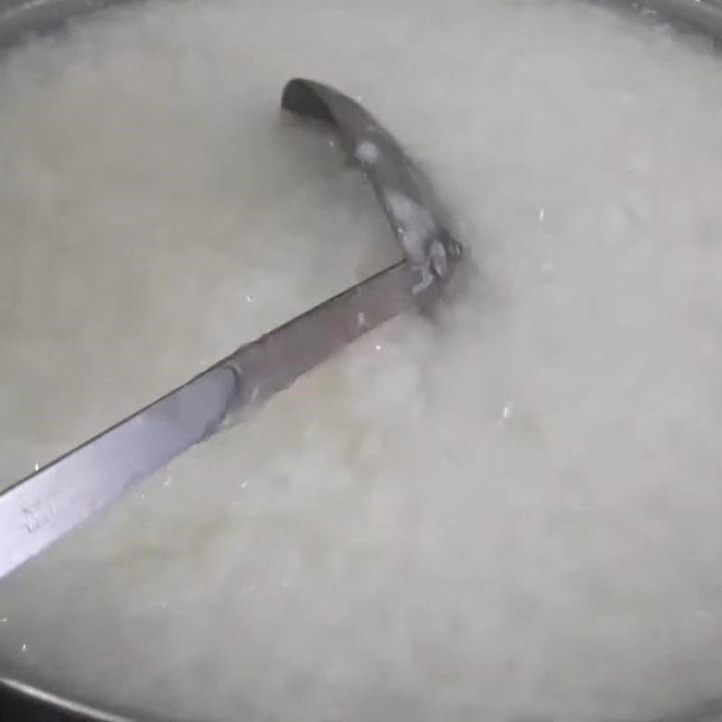 Bước 3 Nấu cháo đậu đỏ Cháo đậu đỏ thịt bò