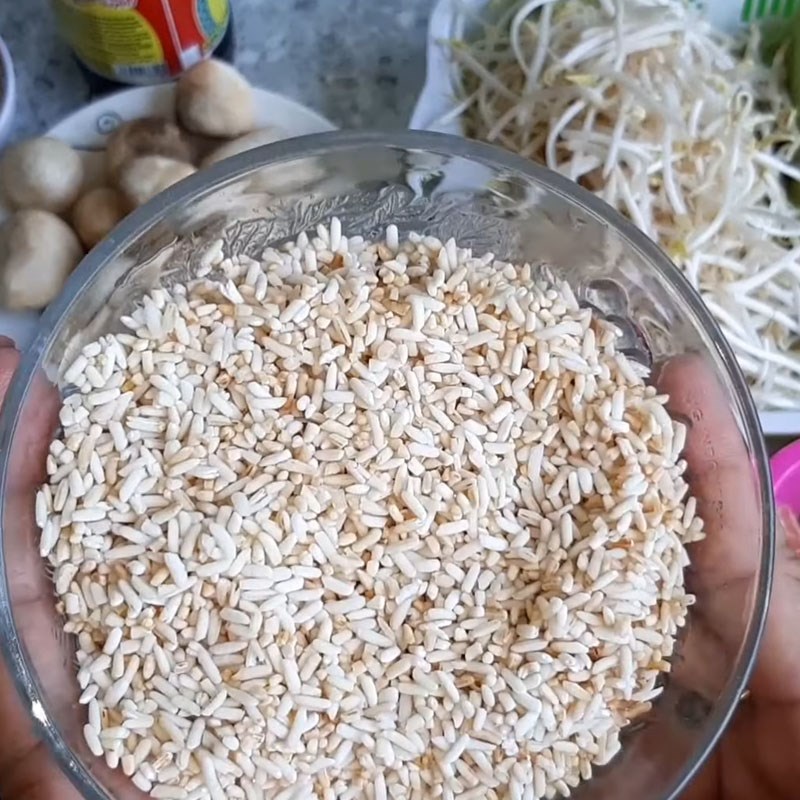 Bước 1 Nấu cháo đậu xanh Cháo đậu xanh chay bầu