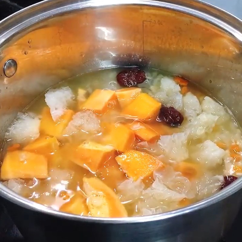 Bước 4 Nấu chè Chè đu đủ tiềm