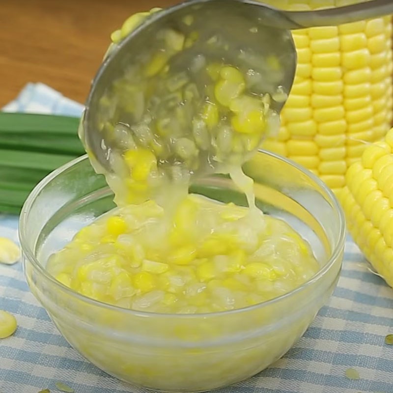 Bước 3 Nấu chè Chè ngô (bắp) cốm