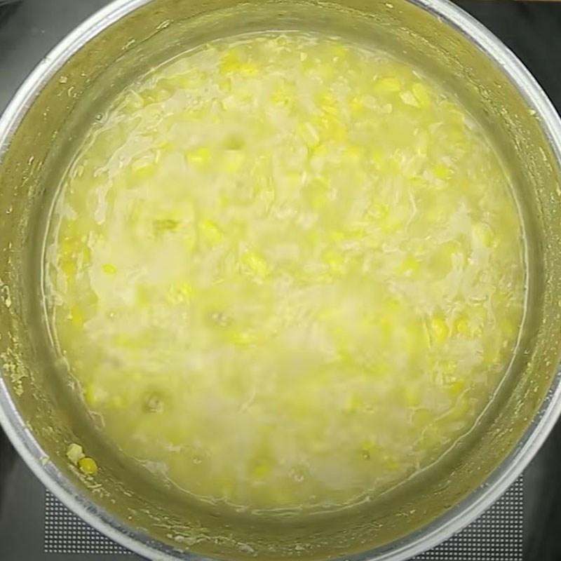 Bước 3 Nấu chè Chè ngô (bắp) cốm