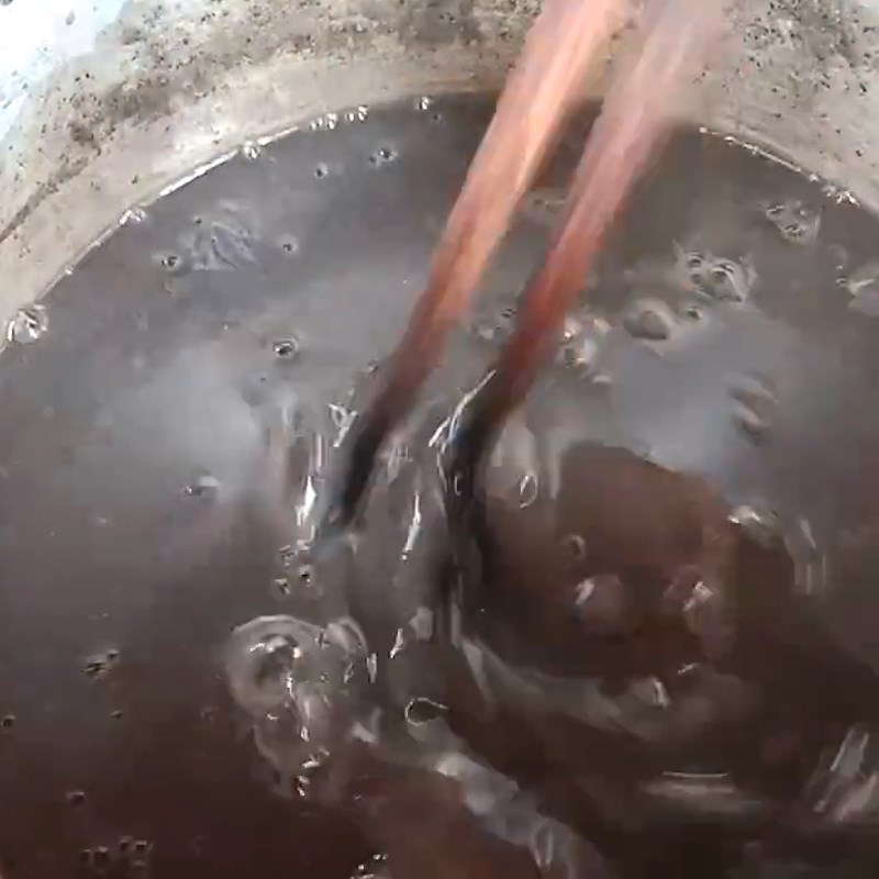 Bước 4 Nấu chè Chè mè đen đậu phộng