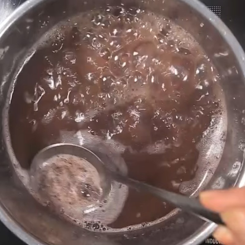 Bước 2 Nấu hỗn hợp đậu đỏ Sữa chua đậu đỏ