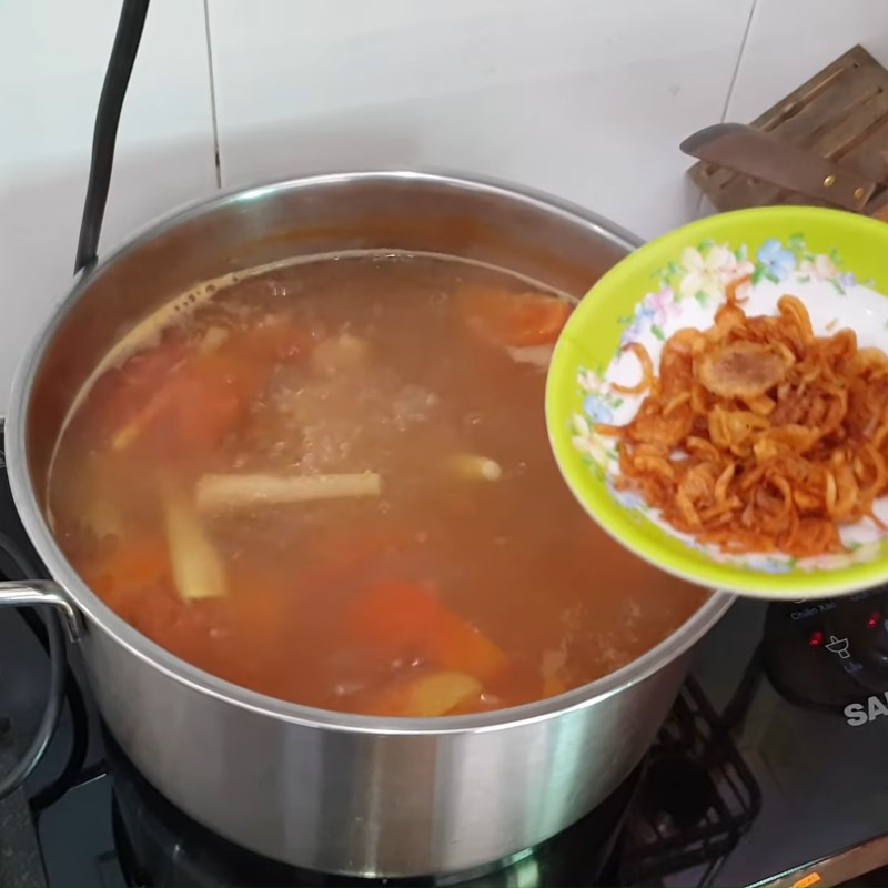 Bước 3 Nấu lẩu Lẩu cá bông lau