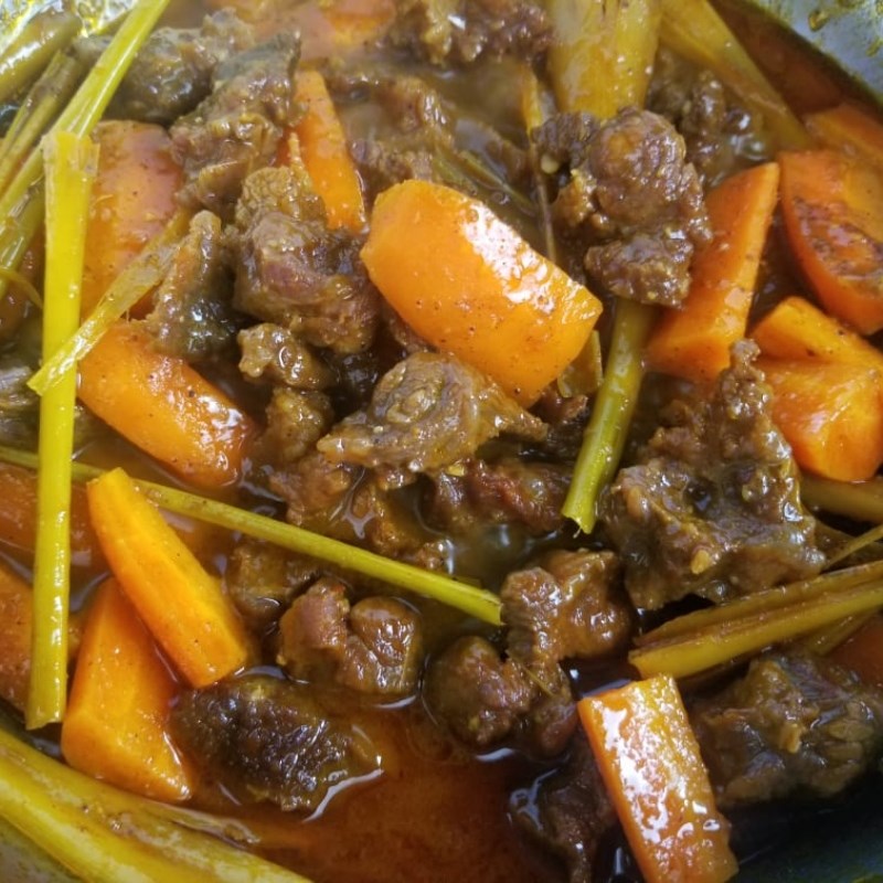 Bước 4 Thành phẩm Thịt bò kho cà rốt