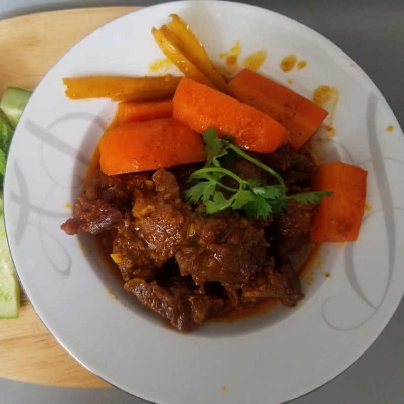 Bước 4 Thành phẩm Thịt bò kho cà rốt