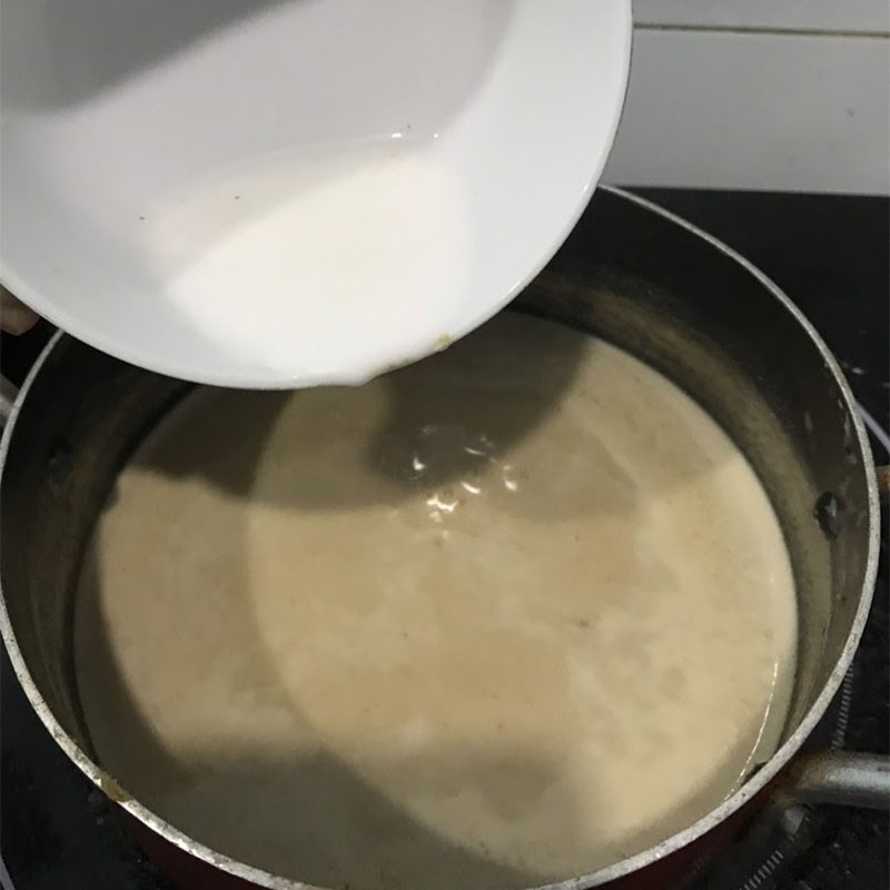 Bước 3 Nấu nước chấm đậu phộng Nước chấm gỏi cuốn chay
