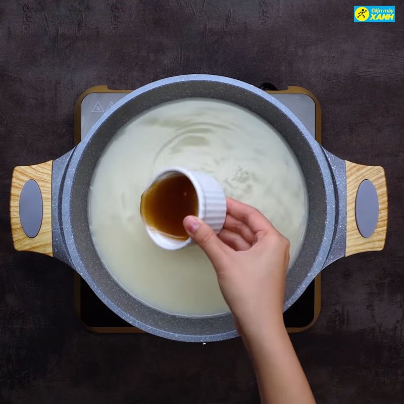 Bước 4 Nấu nước dùng Bún riêu chay