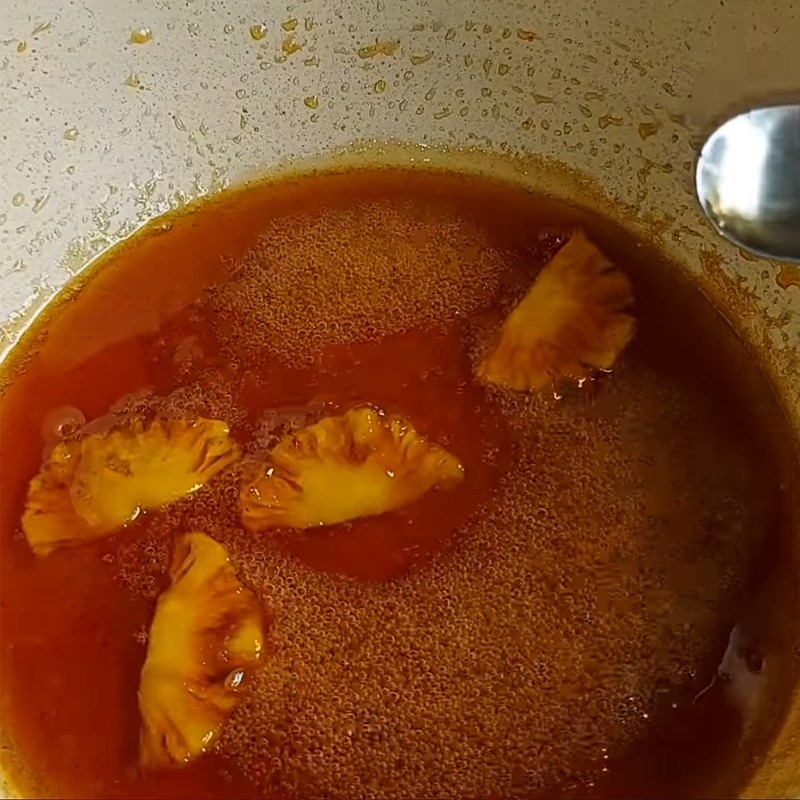 Bước 1 Nấu nước đường Bánh Trung Thu thập cẩm chay không cần lò nướng