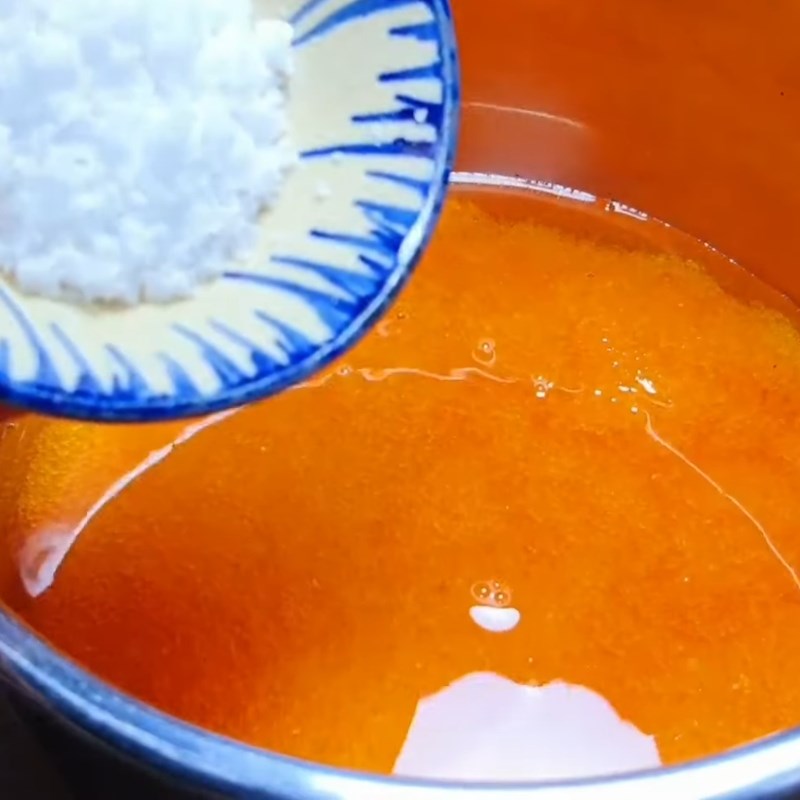 Bước 2 Nấu nước đường Nước mắm tắc