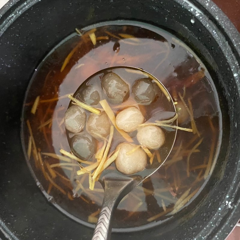 Bước 3 Nấu nước đường ăn kèm Tàu hủ bằng bột rau câu trân châu nước đường
