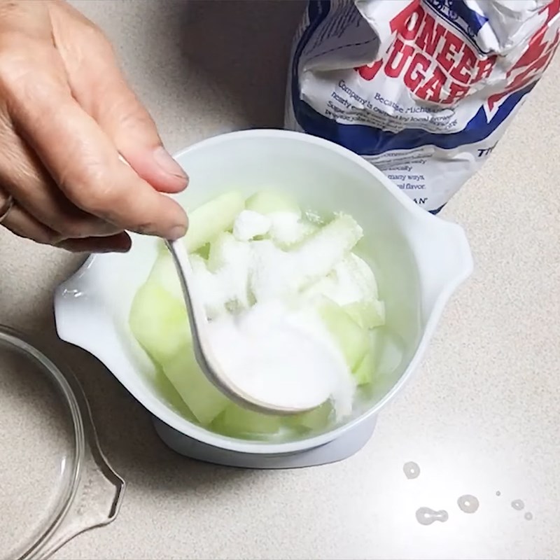 Bước 3 Ngâm đường Mứt dưa hấu