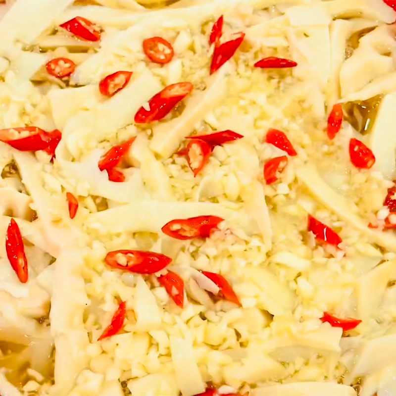 Bước 4 Ngâm măng Măng ngâm mắm ớt