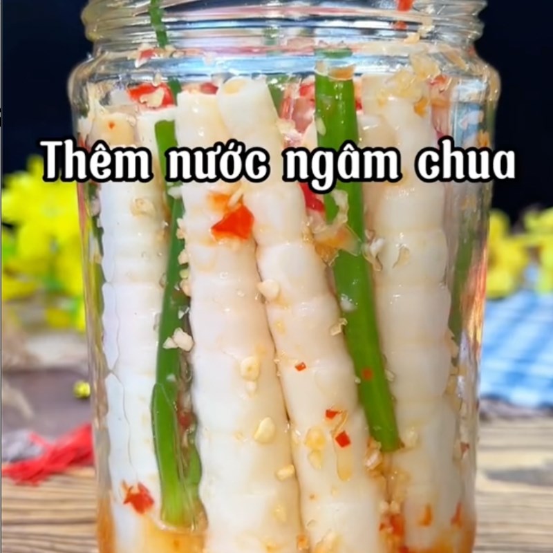 Bước 4 Ngâm măng Măng trúc ngâm tỏi ớt (công thức từ tiktok Cách Nấu Ngon cùng Cách Nấu Ngon)