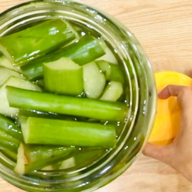 Bước 3 Ngâm môn Dưa môn muối chua ngọt