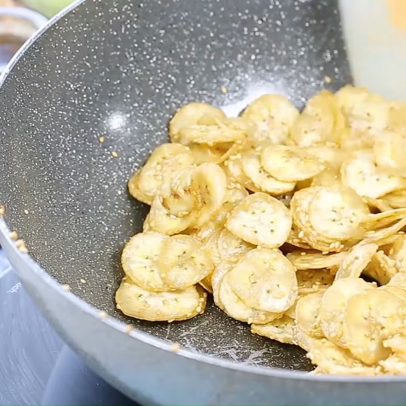 Bước 3 Ngào mật ong Snack chuối mật ong