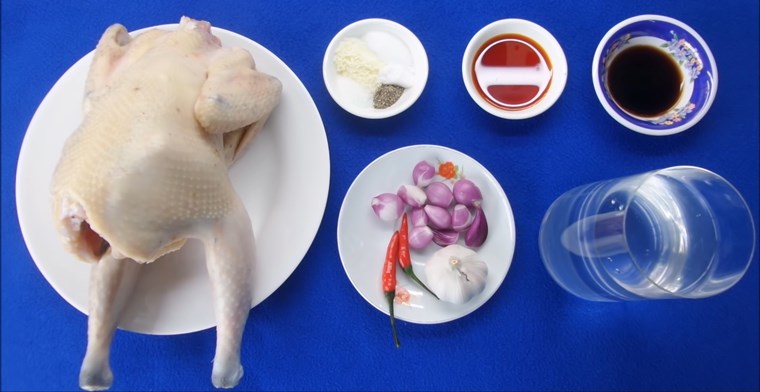 Nguyên liệu món ăn gà rim nước dừa