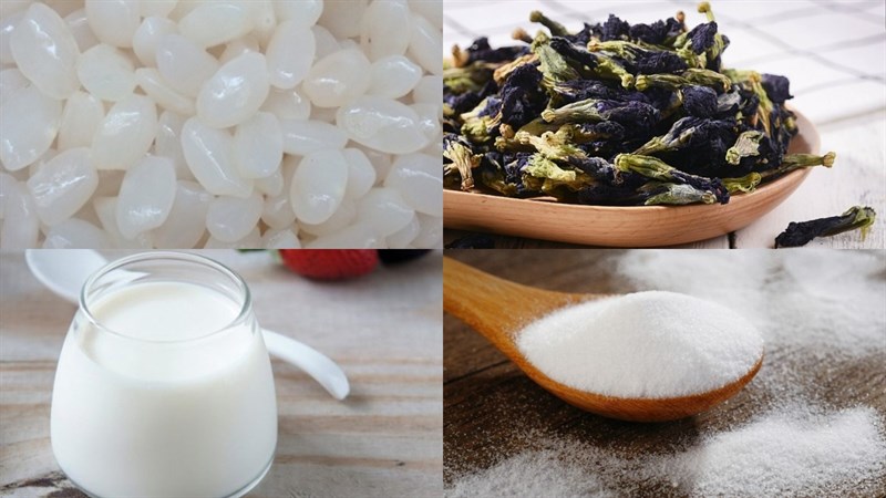 Nguyên liệu món ăn sữa chua hạt đác