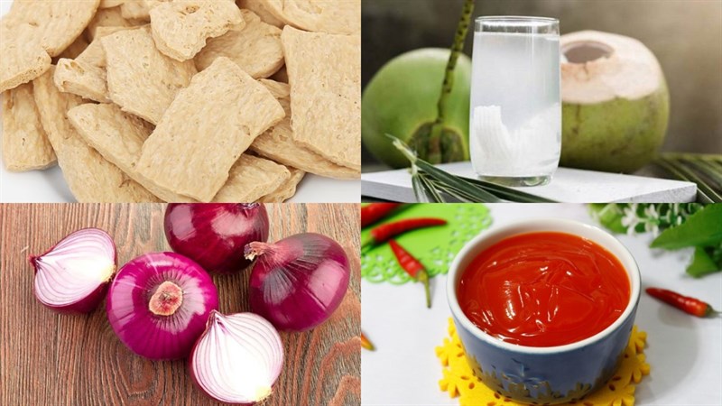 Nguyên liệu món ăn sườn non chay khìa