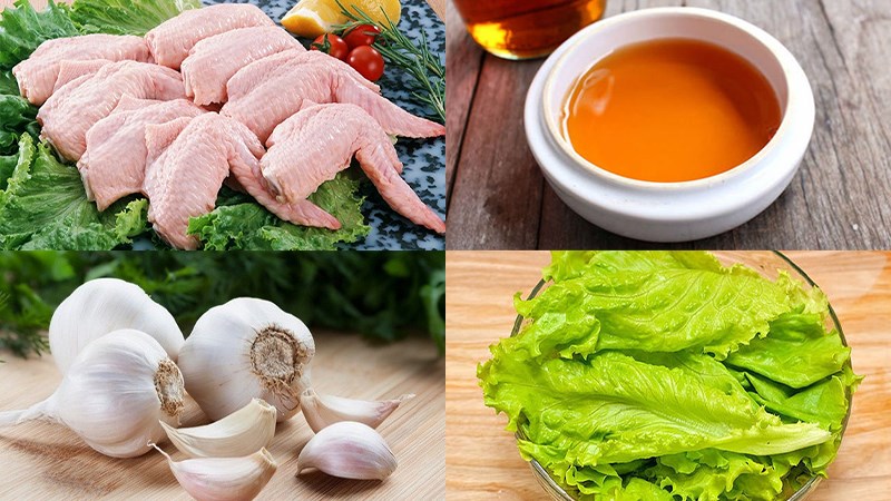 Nguyên liệu món ăn cánh gà chiên nước mắm
