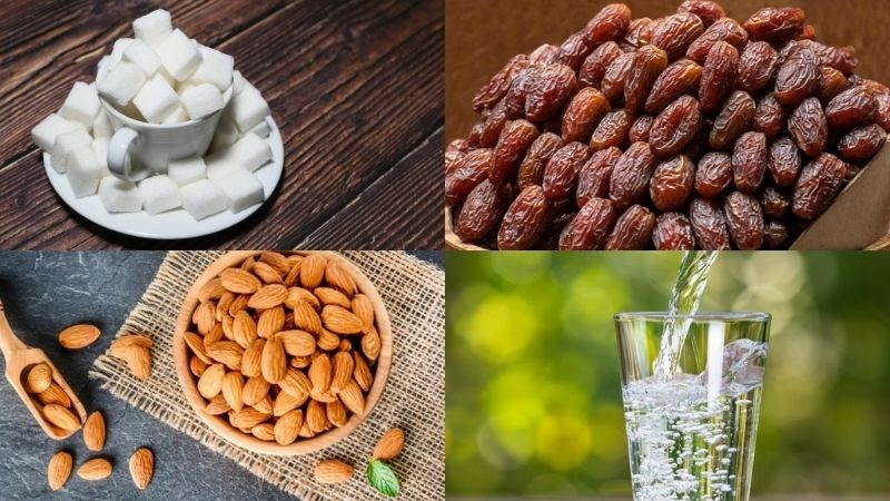 Nguyên liệu món ăn sữa hạt bằng máy ép chậm