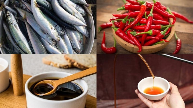 Nguyên liệu món ăn cá nục kho cay