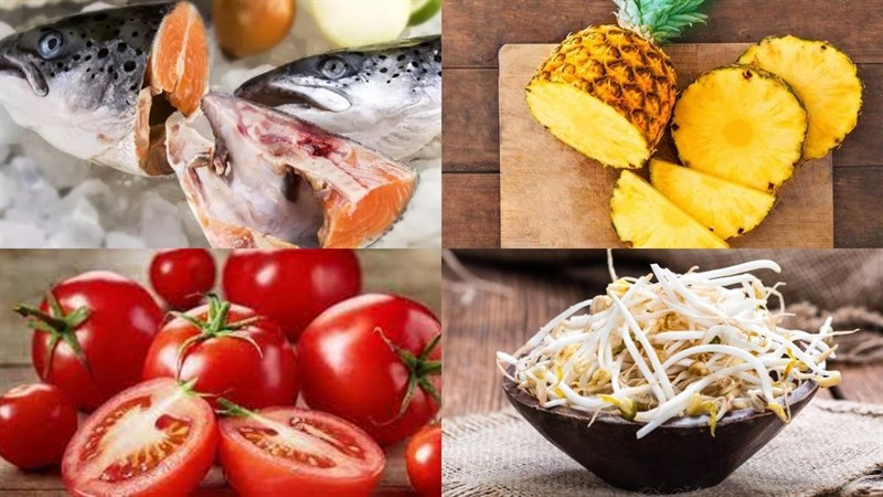 Nguyên liệu món ăn canh chua đầu cá hồi