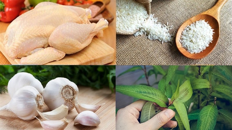 Nguyên liệu món ăn cơm gà phan thiết