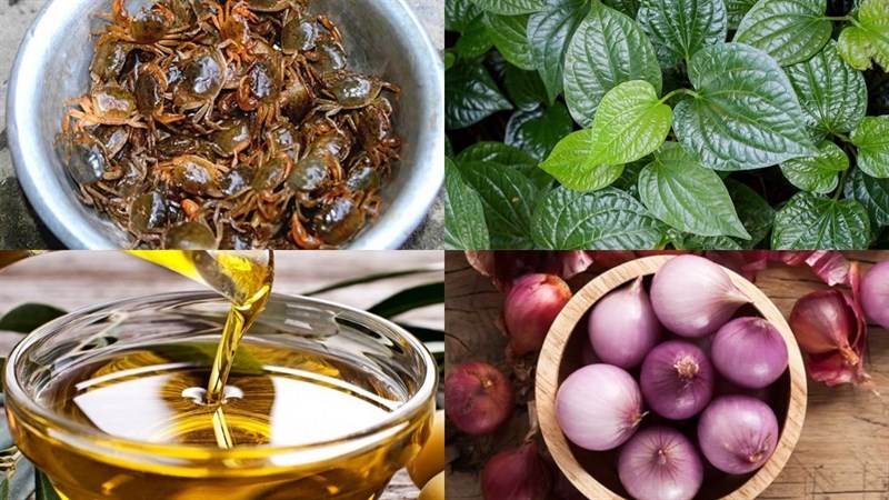 Nguyên liệu món ăn rạm om lá lốt
