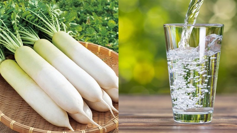 Nguyên liệu món ăn nước ép củ cải trắng