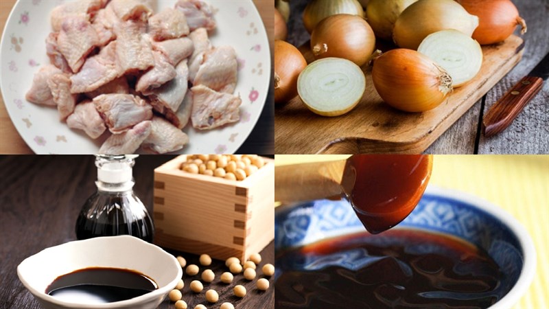 Nguyên liệu món ăn gà xào hành tây