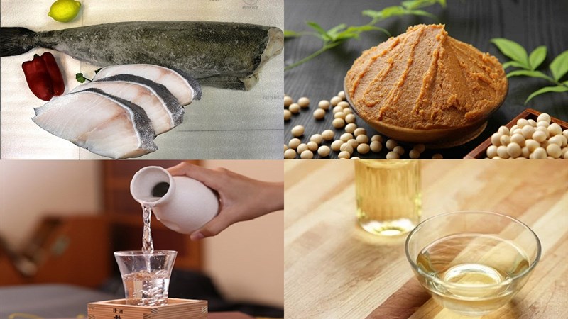 Nguyên liệu món ăn cá tuyết nướng sốt miso và nướng muối