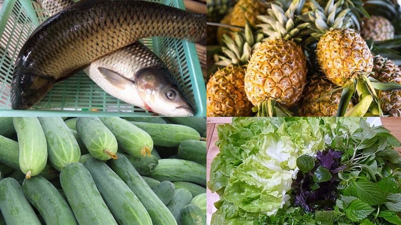Nguyên liệu món ăn cá chép chiên giòn cuốn bánh tráng