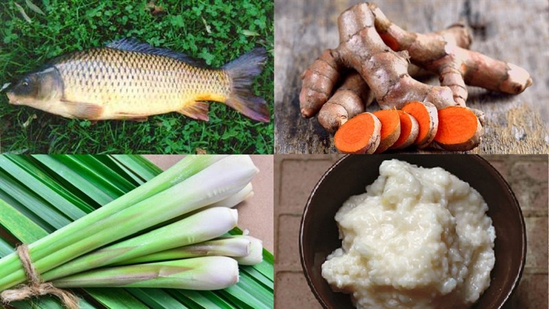 Nguyên liệu món ăn 3 cách làm cá chép nướng