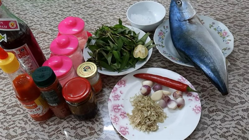 Nguyên liệu món ăn cá cam nướng muối ớt
