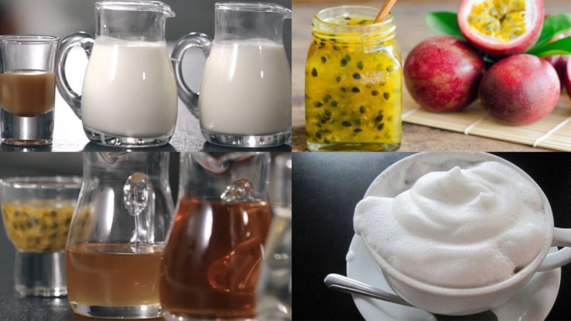 Nguyên liệu món ăn trà chanh dây macchiato