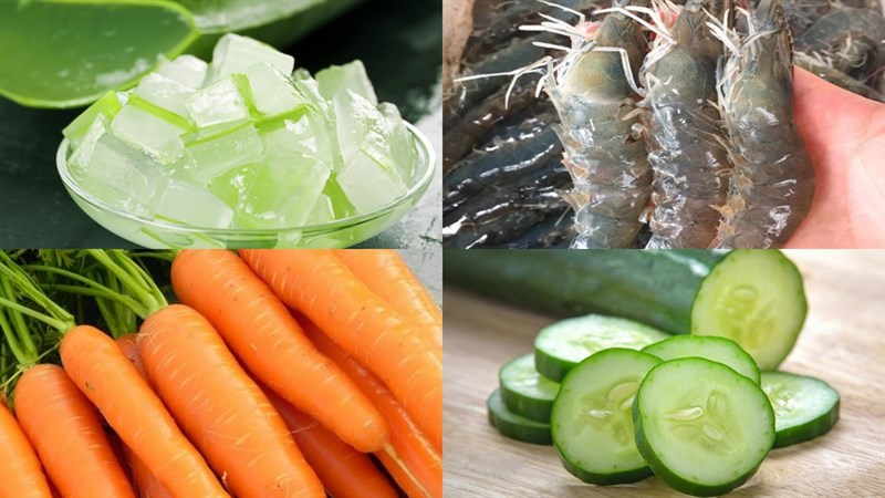Nguyên liệu món ăn 2 món gỏi nha đam