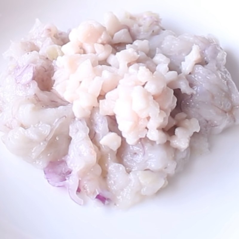 Bước 3 Nhào thịt tôm Chả tôm Huế
