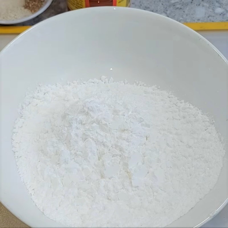 Bước 2 Nhồi bột Há cảo hoa hồng nhân chay