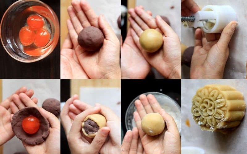 Cần nặn bánh trung thu chặt tay để tránh nhân tách rời khỏi vỏ