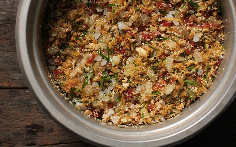 Nhân bánh trung thị bị rời rạc