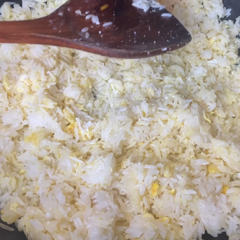 Bước 3 Chiên cơm Cơm chiên Phúc Kiến