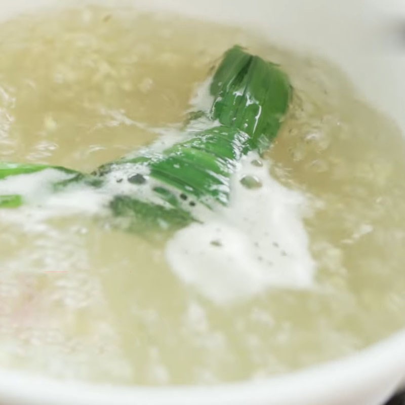 Bước 2 Ninh hạt bo bo Chè bo bo bạch quả tàu hủ ky