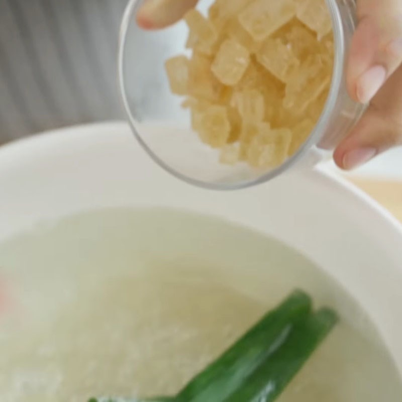 Bước 2 Ninh hạt bo bo Chè bo bo bạch quả tàu hủ ky