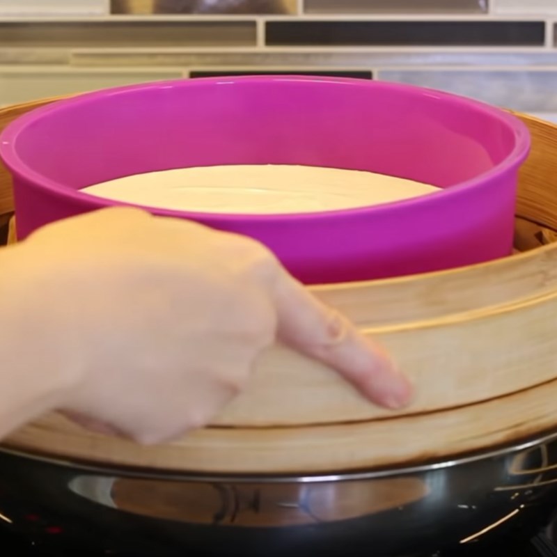 Bước 3 Hấp bánh Bột chiên bằng bột gạo xay