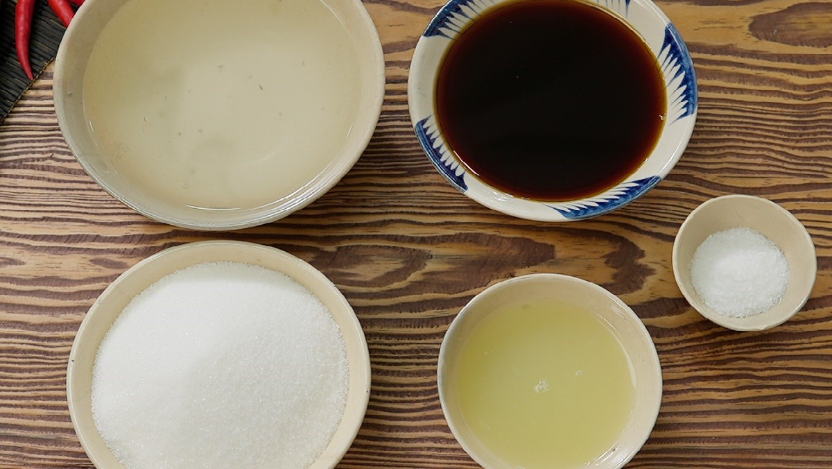 Nguyên liệu món ăn nước chấm bánh xèo
