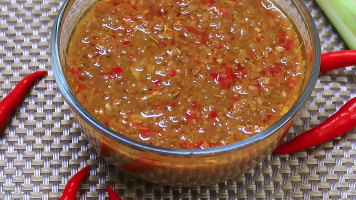Nước chấm mắm nêm với sả chanh